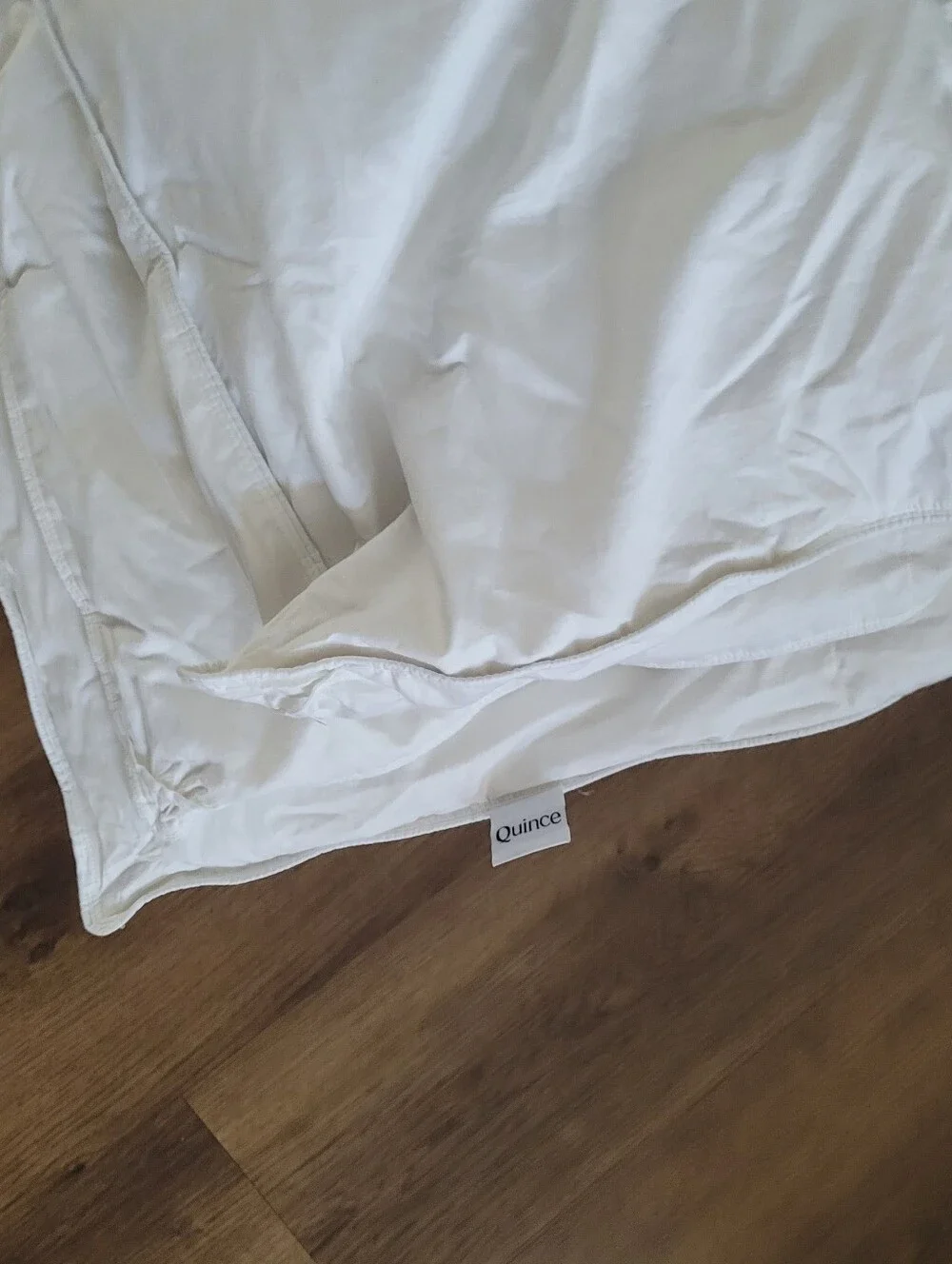 Quince White Cotton Duvet Cover King/ Cal King